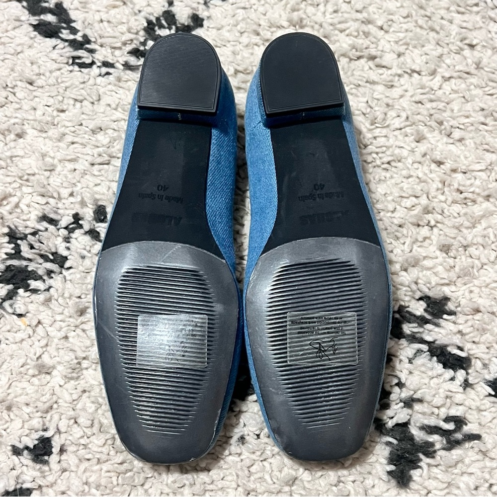 NEW ALOHAS Por Do Sol Ballet Mary Jane Flats Denim Blue Classic Cute Sz 40EU 9US - Picture 9 of 10